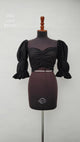 Crop Top Na Color Negro
