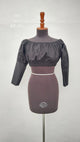 Crop Top Na Color Negro