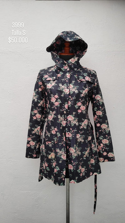 Chaqueta Lluvia Muaa Color Flores